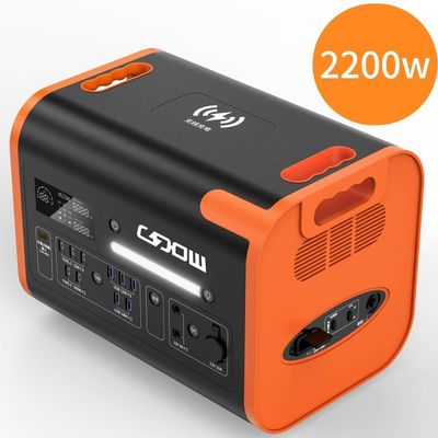Tempo di ricarica di 90 minuti Stazione solare portatile da 2200W per emergenze domestiche