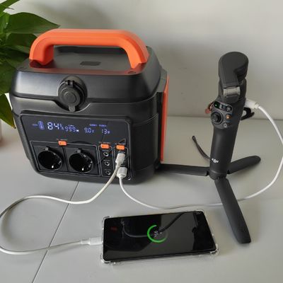 Aii Centrale elettrica portatile 40ah 14.4V 600W 576wh Batteria di accumulo di energia solare per la casa