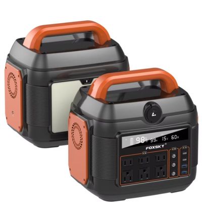 Centrale di accumulo di energia solare portatile all'aperto con batteria al litio