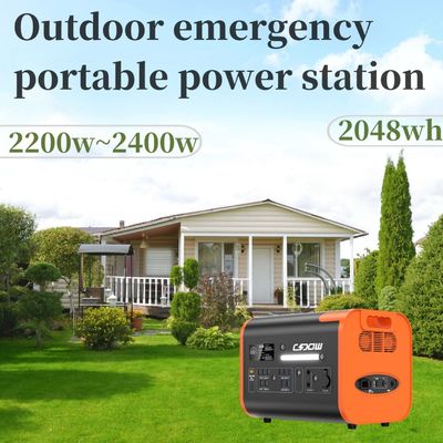 Immagazzinamento di energia Stazione elettrica portatile Ricarica wireless 15W Potenza costante 3500W