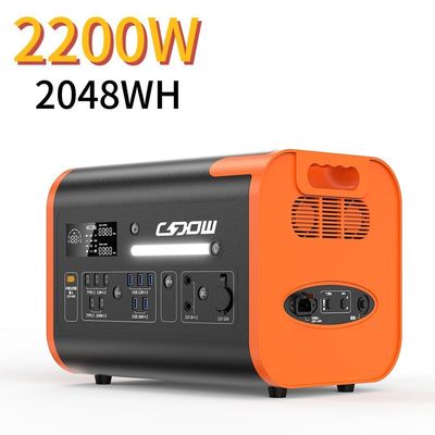 Potente alimentatore esterno da 2200W Sistema di accumulo di energia solare per la casa in 90 minuti