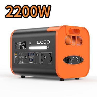 2200W di uscita Centrale elettrica portatile per emergenza e stoccaggio di energia
