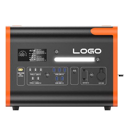 40ah Orange OEM ODM 2200W Generatore solare per la casa per campeggio all'aperto Stazione elettrica portatile
