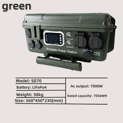 Batteria al litio 6kw/7kw/5kw Centrale elettrica portatile per la produzione di ossigeno e l'illuminazione