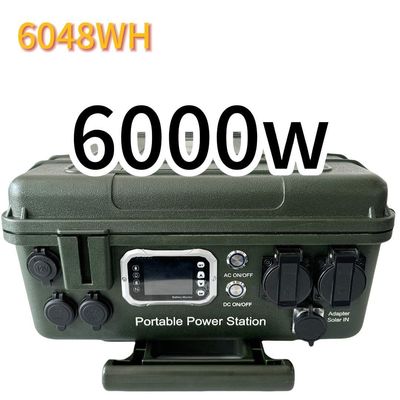 Stazione di ricarica solare ad alta capacità 6000W/6048wh con telaio medio ABS
