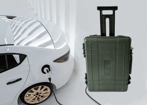 Stazione di ricarica solare ad alta capacità 6000W/6048wh con telaio medio ABS