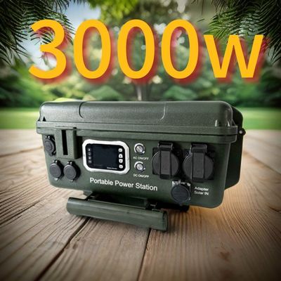 Stazione di alimentazione portatile da 3000W per la casa e il campeggio USB-C 45W Taglia volta 35V ± 0,05V
