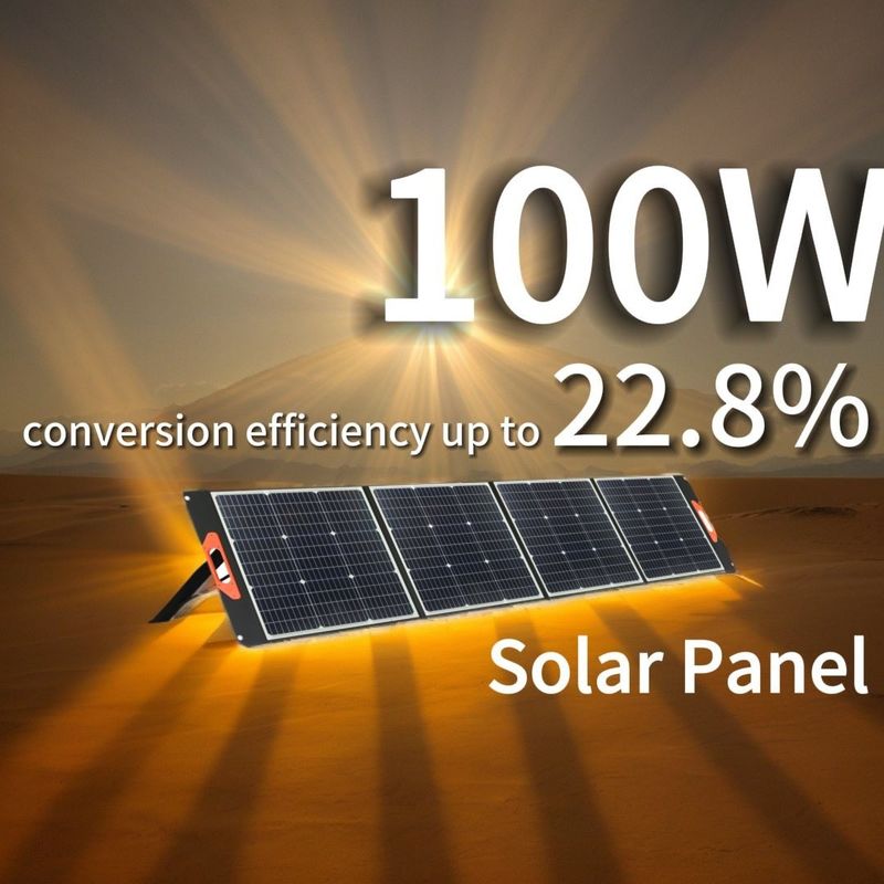 pannello solare monocristallino di silicio 100W 200W cellule fotovoltaiche modulo pannello solare pieghevole portatile