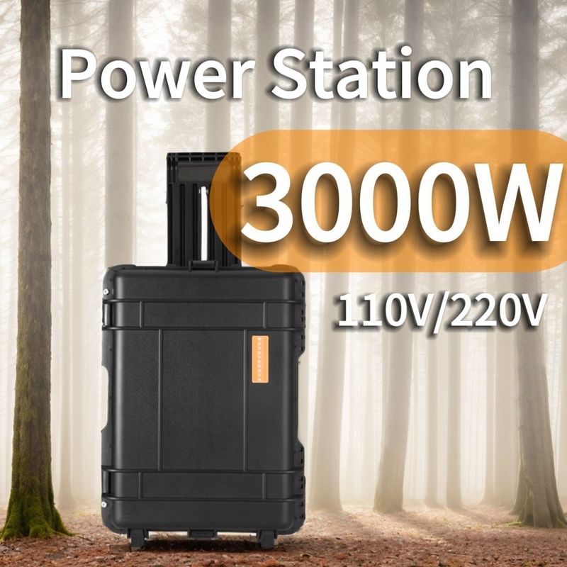 3kw Power Bank Caricabatterie Installato in Puro Sine Wave Power Station per richiesta personalizzata