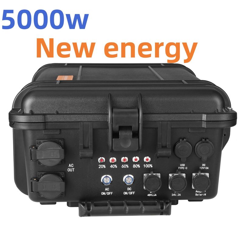 5000W AC Outlet Portatile Centrale Solare Generatore di emergenza Inverter ricaricabile Power Bank con 110V/220V