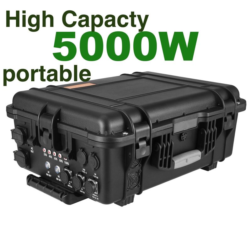 Stazione di energia solare personalizzata da 4800wh LiFePO4 per emergenze in auto per avventure all'aria aperta