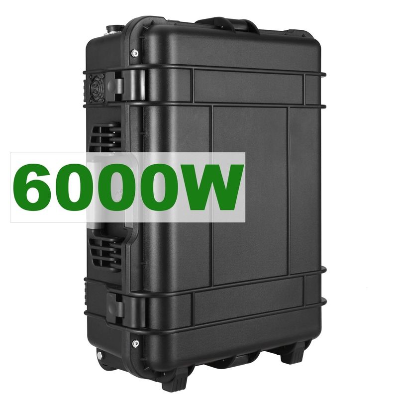 Centrale elettrica generatrice solare a batteria al litio ternaria da 6000 W per attività all'aperto