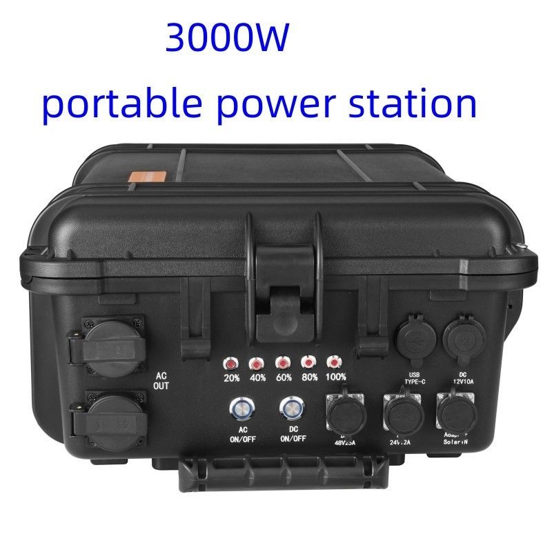 Opzione di personalizzazione Stazione solare portatile da 3000 W per lo stoccaggio esterno di energia
