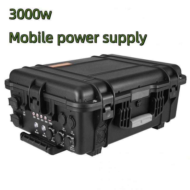 Batteria di stoccaggio dell'energia 3000wh LiFePO4 Generatore solare portatile 110V/220V Centrale elettrica