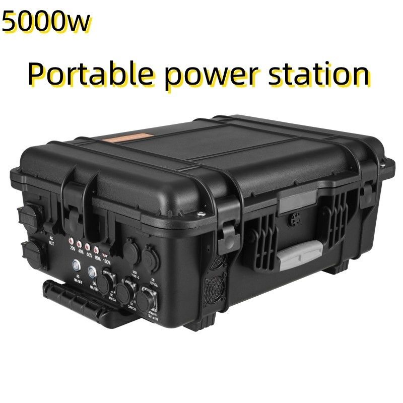 4800wh USB/Tipo-C Max5000W Fornitore di alimentazione impilabile per la pesca autonoma e all'aperto