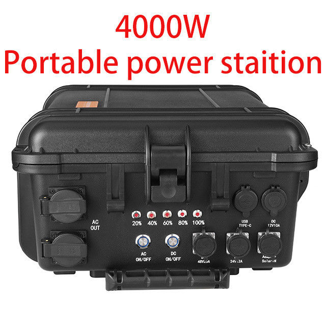 Potenza per campeggio all'aperto con grande capacità 4000W e generatore solare USB/tipo-C 18W Max