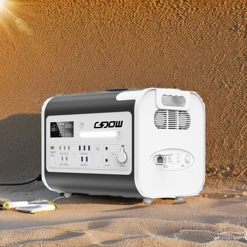 Centrale solare portatile da 25 kg Generatore solare da 2200W-2400W con capacità di 2048wh