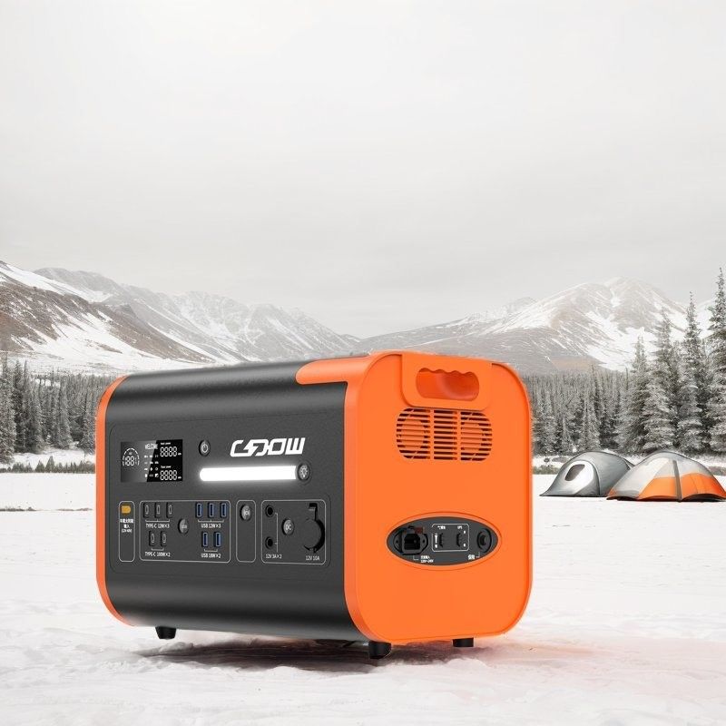 2048wh Capacità nominale Centrale elettrica portatile con ricarica rapida 1500W e pannelli solari