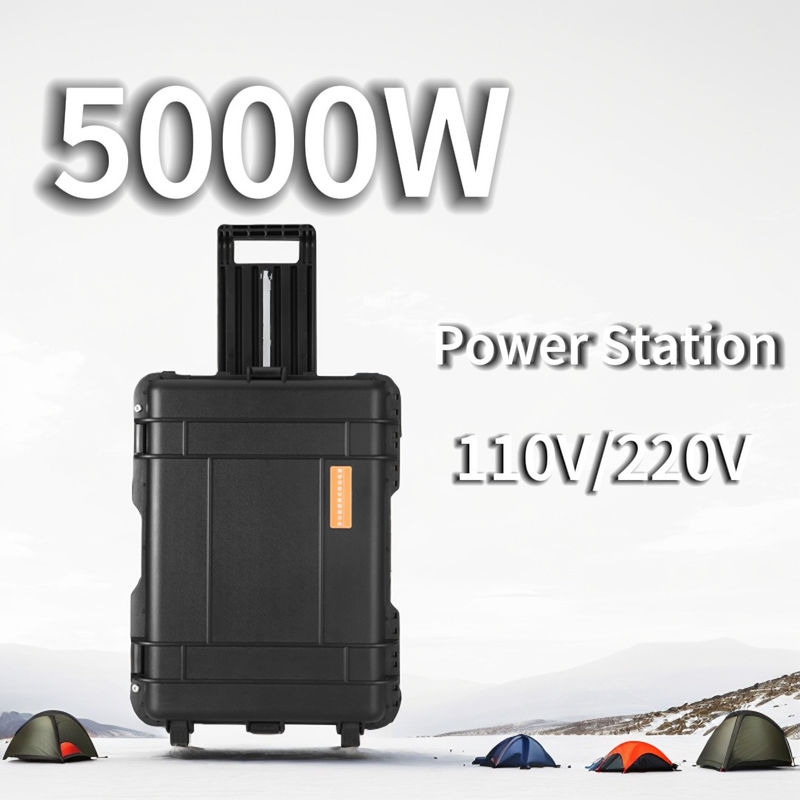 15A Max AC corrente di uscita centrale solare portatile 5000W per casa e campeggio