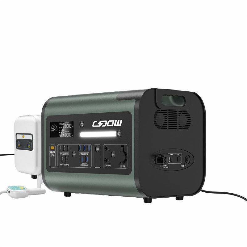 2048wh LiFePO4 Batteria sicura di stoccaggio generatore di energia del caricabatterie solare Potenza mobile 1500W