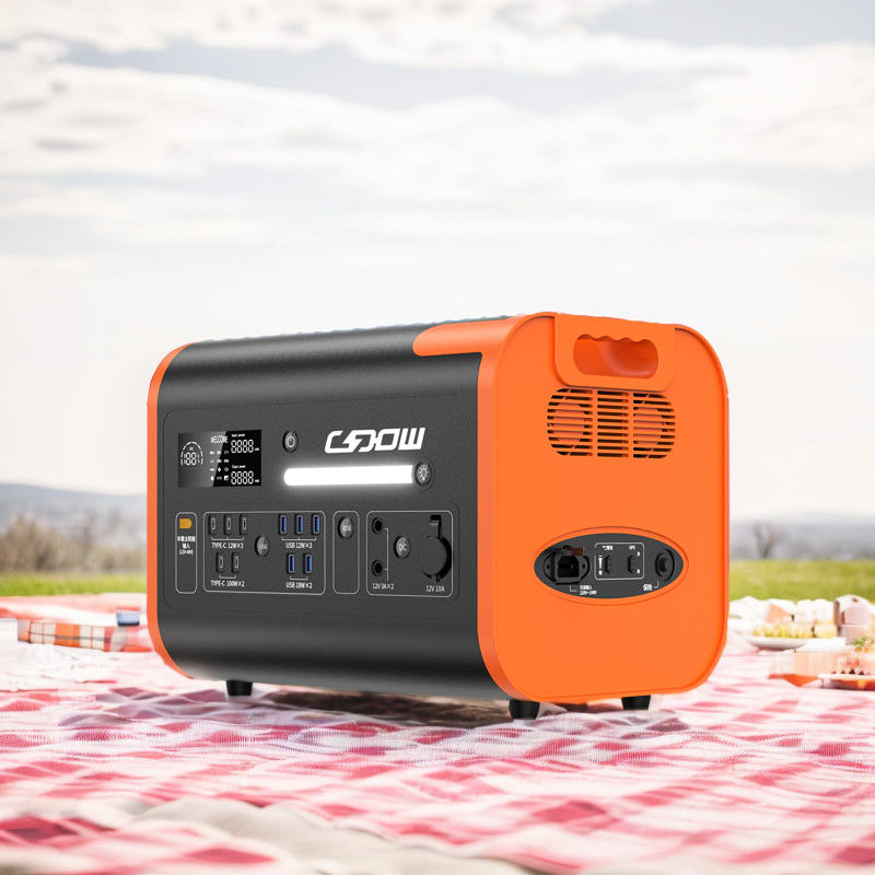 Stazione di alimentazione portatile 110V 230V 50Hz 60Hz per display a nastro e ricarica wireless 15W
