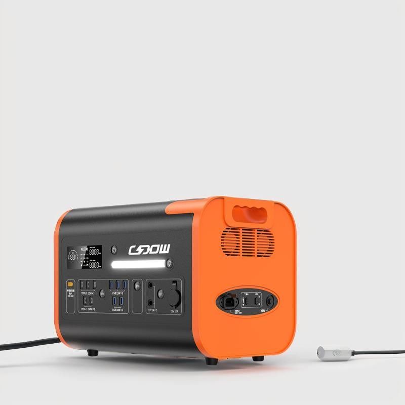 Germania 2000W 2048wh AC-DC Output Plug Electric Mobile Portable Lithium Power Station Generatore solare