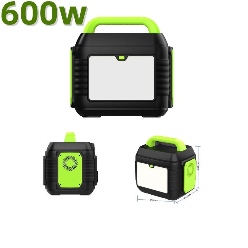 Centrale elettrica portatile 2024 Mini generatore solare caldo da 600 W con capacità nominale di 576 Wh