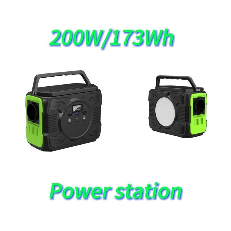 Uscita di corrente alternata di onda modificata 200W Immagazzinamento di energia Stazione elettrica di emergenza per esterni mobili