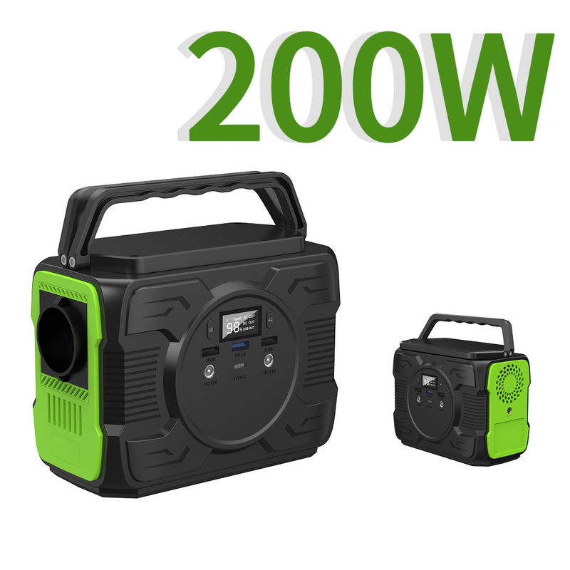 Generatore di energia portatile da 200 W con QC3.0 di uscita 9V/2A e capacità nominale 173wh