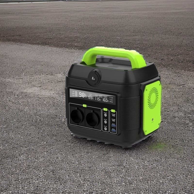 600W 576wh Generatore di energia solare per uso domestico 110V 220V 6kg Stazione elettrica portatile all'aperto