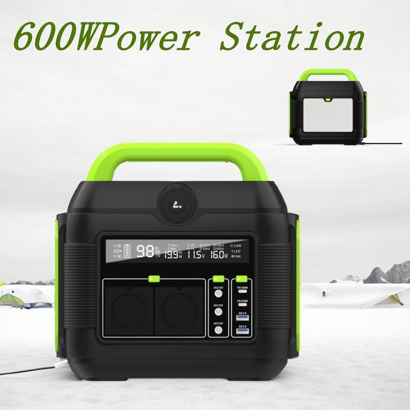 600W S6 MPPT Potenza mobile portatile per lo stoccaggio dell'energia in campeggio all'aperto