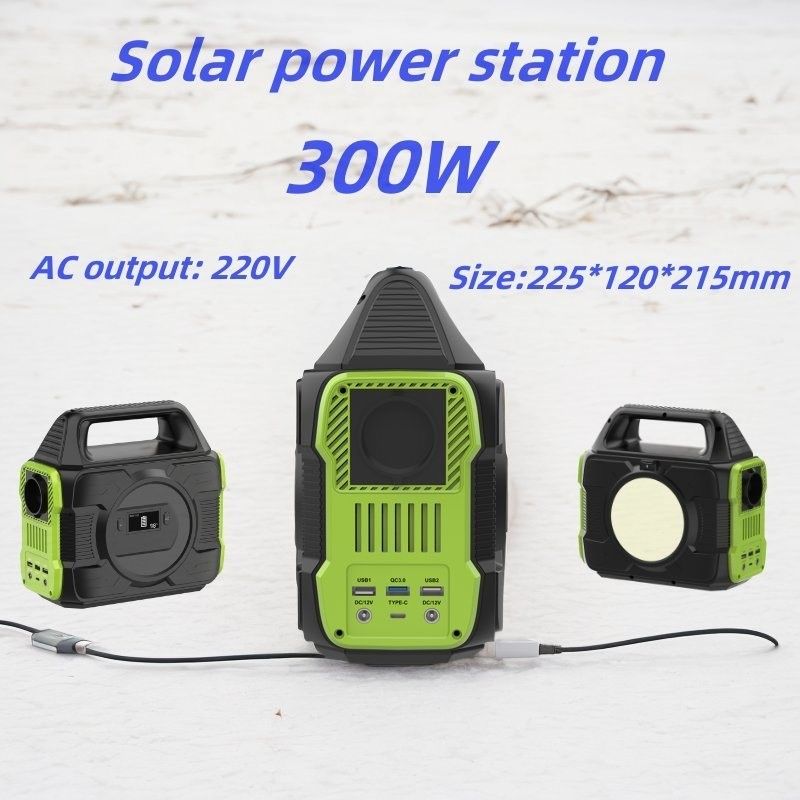 Stoccaggio di energia rinnovabile Generatore portatile da 300W per campeggio all'aperto e ricarica dei droni