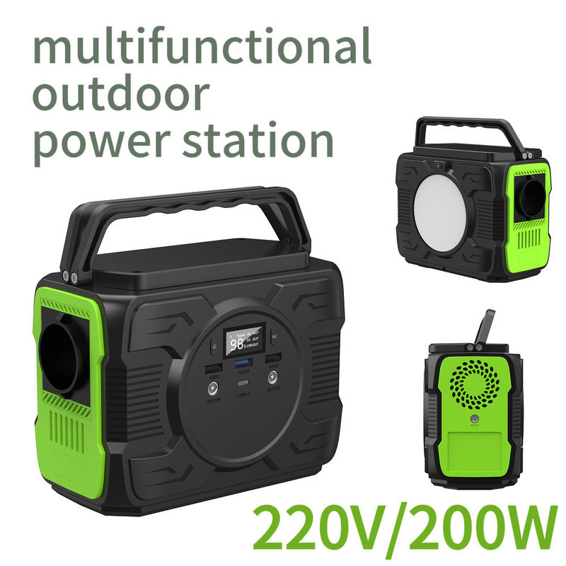 Alta capacità 200W Tipo di accumulo di energia Fornitura di alimentazione 220V Potenza mobile per personalizzazione