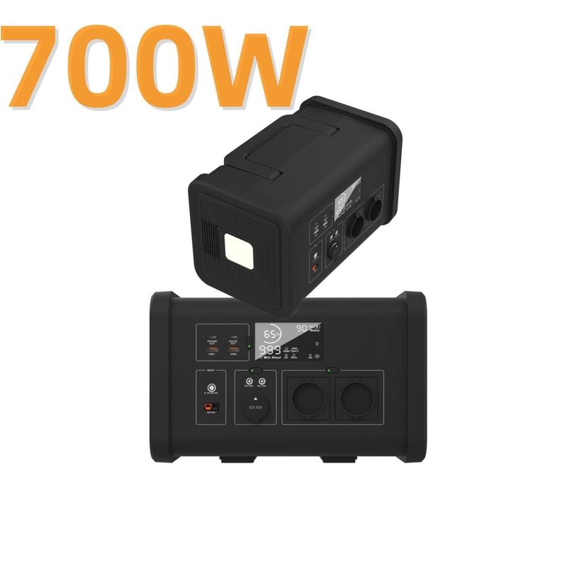 200W 300W 600W 700W Sistema portatile di energia solare per la casa con accumulo di energia da balcone e 1