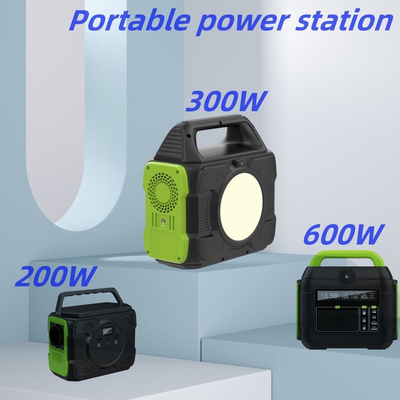 Centrale elettrica portatile per campeggio all'aperto ad alta potenza da 300W con display a cristalli liquidi