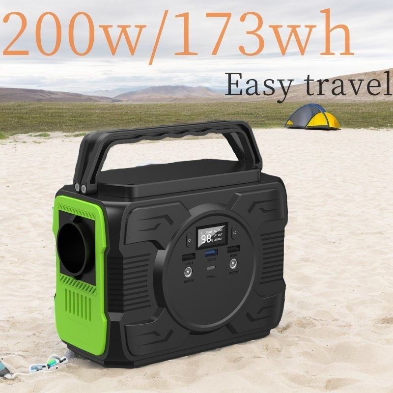 Centrale elettrica portatile batteria di emergenza da campeggio da 200W LiFePO4 Generatore solare per esterni