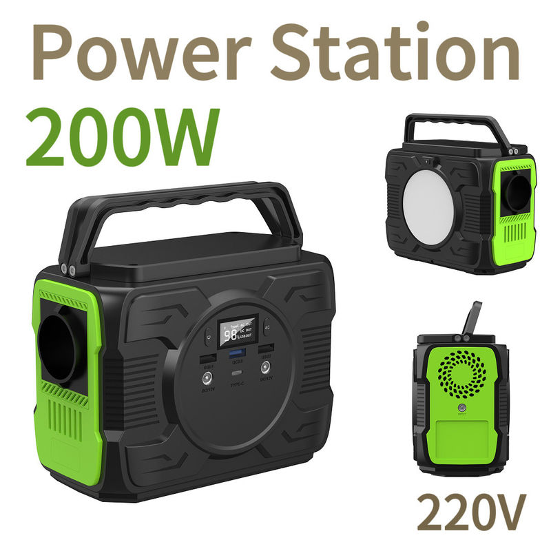 Casa all'aperto Generatore solare portatile da 200 W con batteria ricaricabile