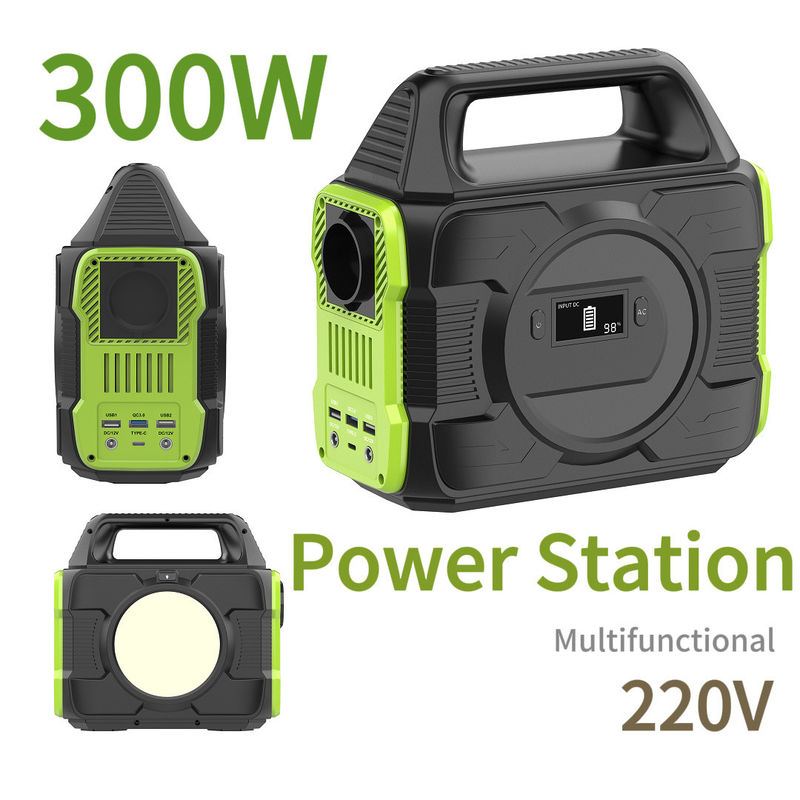 300W Emergency Energy Camping Batteria al litio Stazione di alimentazione portatile con noi presa di corrente alternata