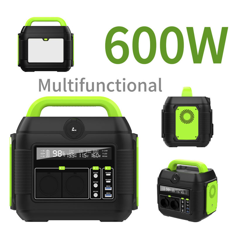 Immagazzinamento di energia di emergenza Centrale elettrica portatile di uscita 600W AC con capacità di 576wh