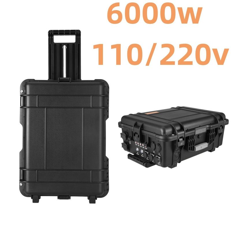LiFePO4batteria 6000W centrale elettrica portatile generatore solare per attività all'aperto