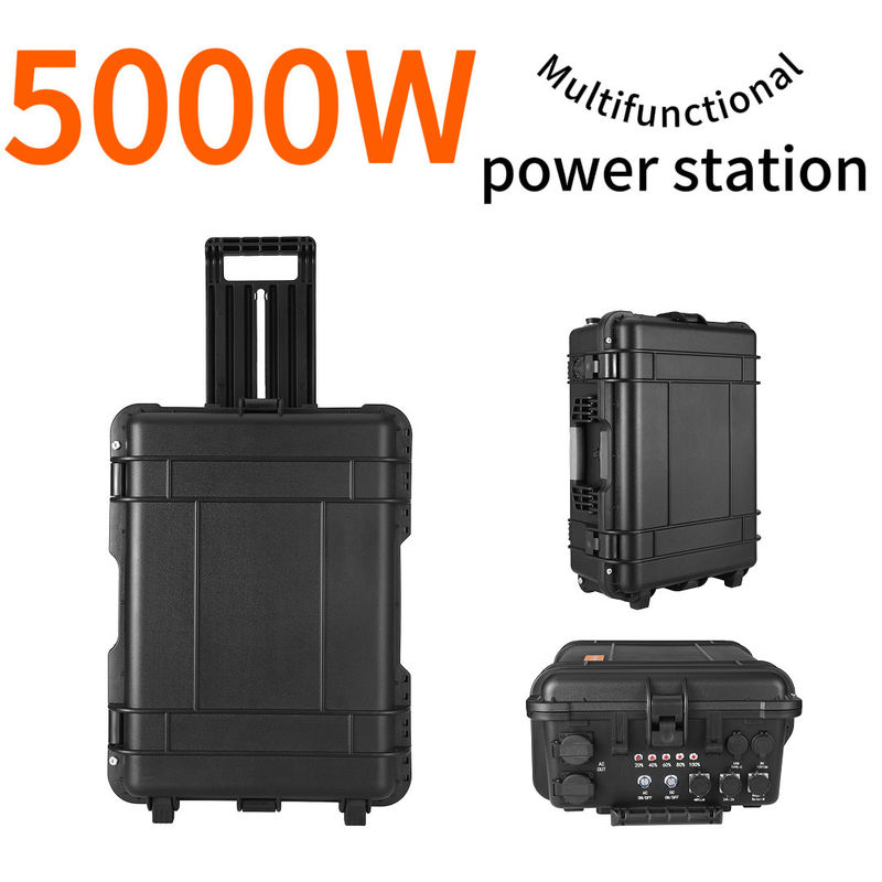 Centrale elettrica portatile di grande capacità da 5000 W per il backup di emergenza domestico e il campeggio in auto