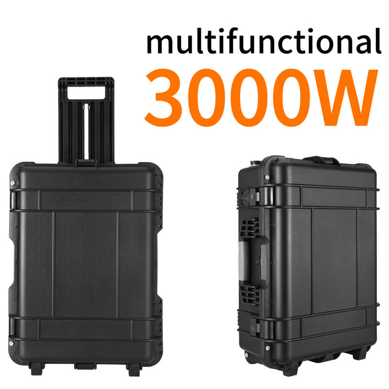 15A Max AC Output Current 3000W Batteria al litio LiFePO4 Fornitore di energia solare portatile per la casa all'aperto
