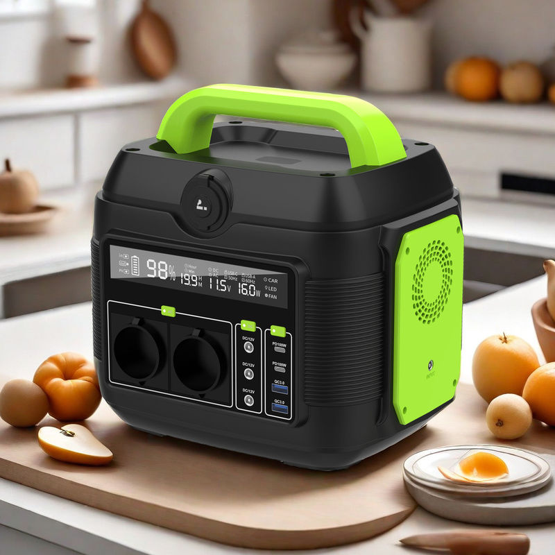 Centrale elettrica portatile da 600W per attività all'aria aperta Supporta apparecchi 220V MPPT è batteria al litio