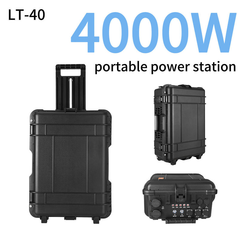 Sistema di energia solare per la casa all'aperto più sicuro da 4000W con UPS e backup AC 110V 220V al litio