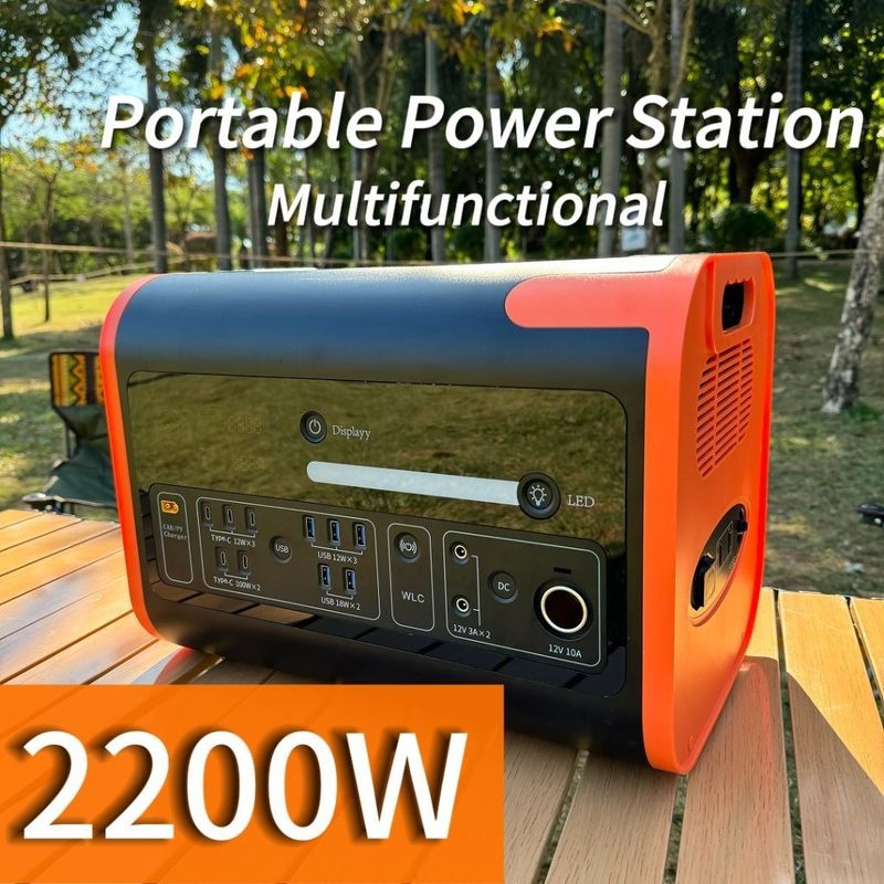 Generatore solare portatile da 2200W Perfetto per l'alimentazione ininterrotta in caso di emergenza