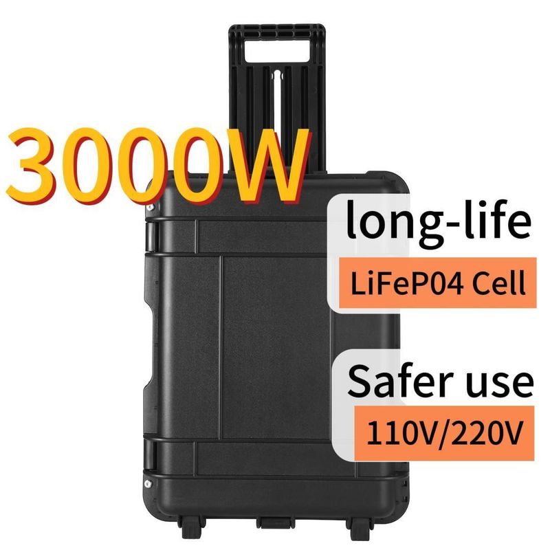 Centrale elettrica portatile a prova di esplosione 3000W Generatore di energia solare all'aperto 3000wh