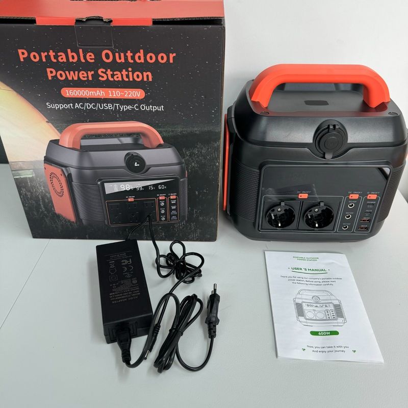 576wh Capacità Generatore di accumulo di energia solare per campeggio familiare e RV Mobile Power