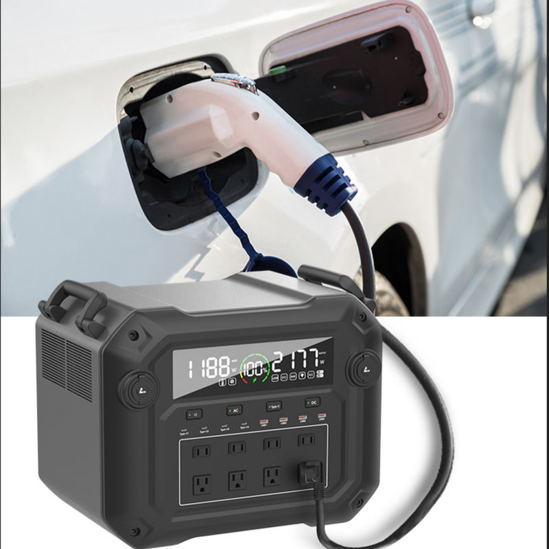 3600W Puro Sine Wave Stazione elettrica portatile LiFePO4 Immagazzinamento di energia solare BMS Batteria