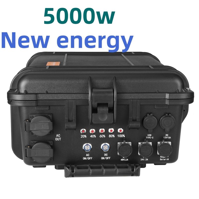 8000W Potenza massima LiFePO4 Batteria al litio Stazione di alimentazione portatile per campeggio all'aperto