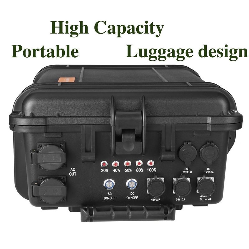 LiFePO4 Centrale elettrica portatile tipo inverter 3000 watt/DC per richieste di ricarica all'aperto